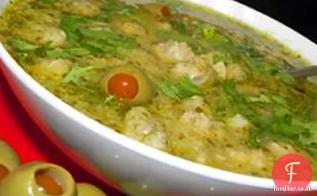 Polpetta e stufato di olive (Albondigas Verdes)