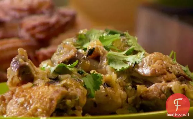 Pollo brasato con Tomatillos e Jalapenos