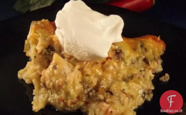 Maias Pollo a strati Enchiladas Verde