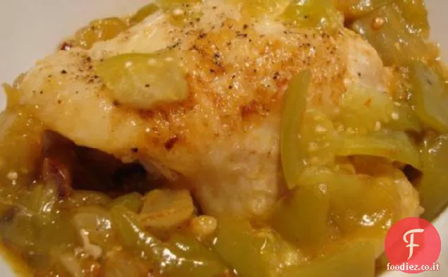 Entomado De Pollo (Tomatillos e pollo)