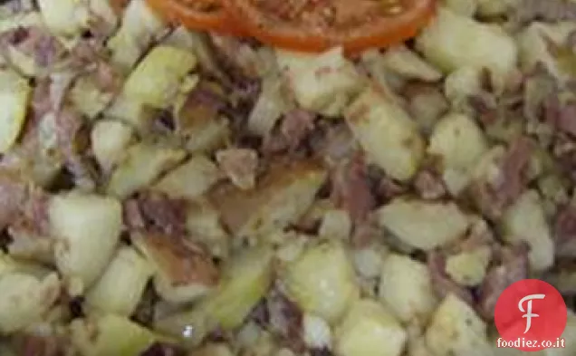 Hash di manzo in scatola (stile Abalos)