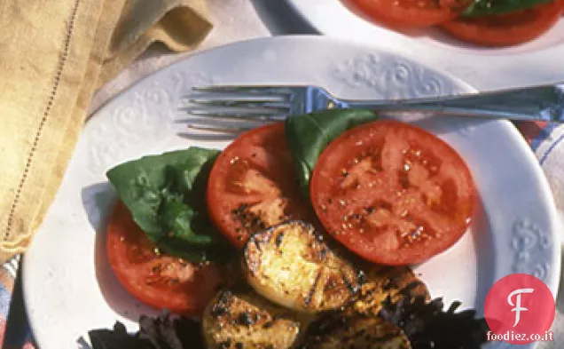 Insalata di pomodoro e patate con Basilico