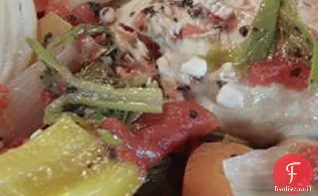 Pollo e pomodoro fresco Stufato fornello lento