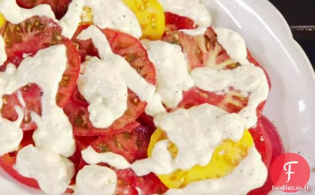 Insalata di formaggio blu e pomodoro
