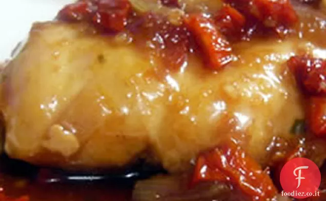 Pollo alla cipolla in salsa balsamica