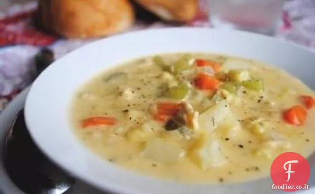 Zuppa di mais di pollo messicano