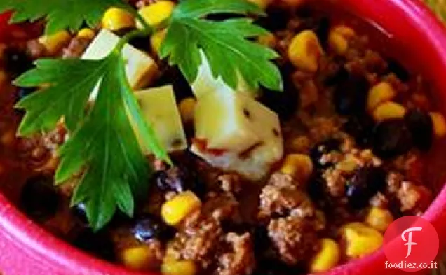 Stufato di fagioli neri del sud-ovest