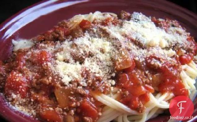 Carne (meno) Salsa di pomodoro-Stile Siciliano