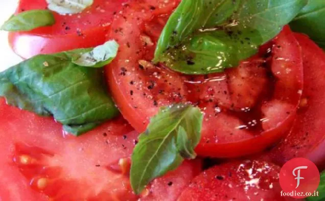 Pomodori Con Basilico Fresco e Balsamico Invecchiato