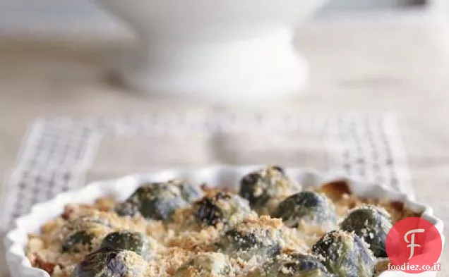 Casseruola di cavoletti di Bruxelles e riso