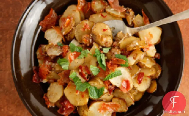 Topinambur con Prosciutto Croccante
