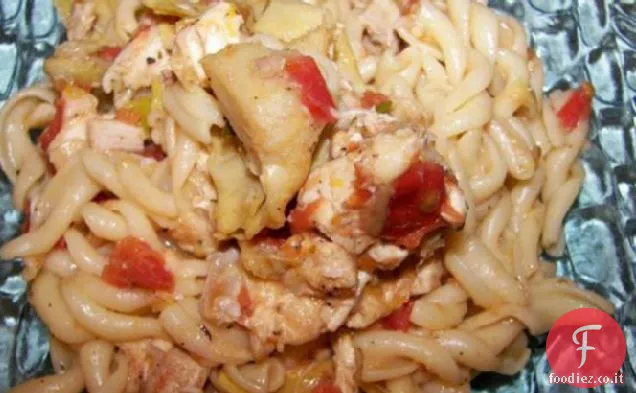 Penne con Pollo e Carciofi