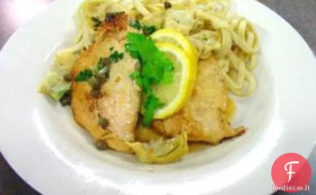Pollo al carciofo al limone