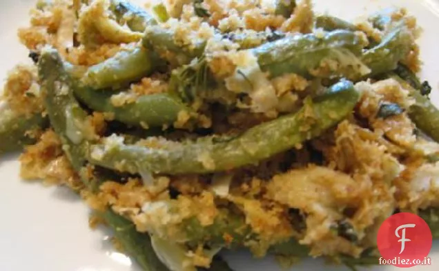 Fagiolini alle erbe italiane e condimento ai carciofi
