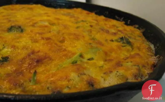 Frittata di carciofi e Broccoli / Quiche senza crosta