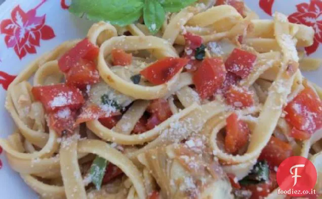 Pasta con Carciofi e Basilico