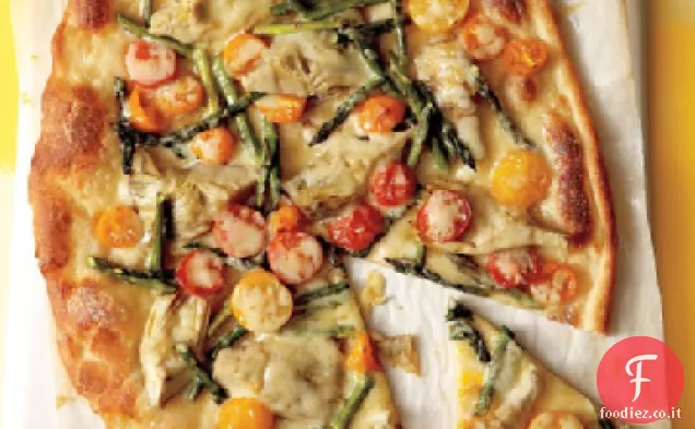 Pizze di verdure primaverili