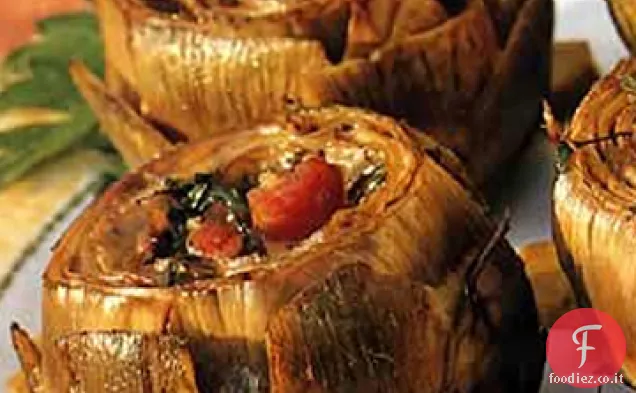 Carciofi Ripieni di Pancetta e Prezzemolo