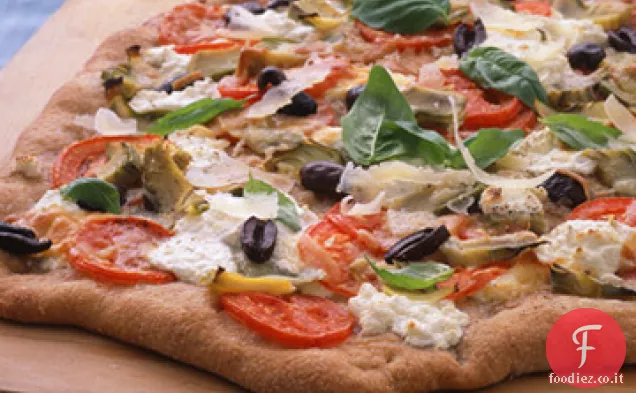 Pizza Integrale con Carciofi e Pecorino