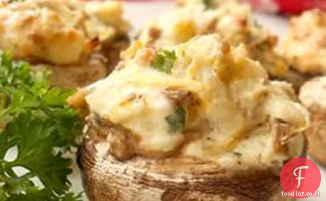 Funghi ripieni di carciofo
