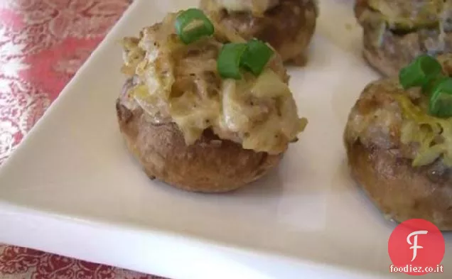 Funghi ripieni di carciofo