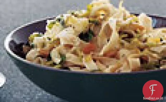 Fettuccine con Cavoletti di Bruxelles e Pinoli