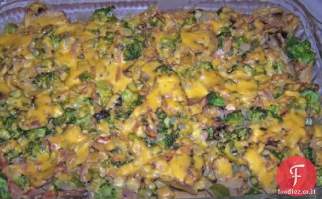 Casseruola di prosciutto broccoli
