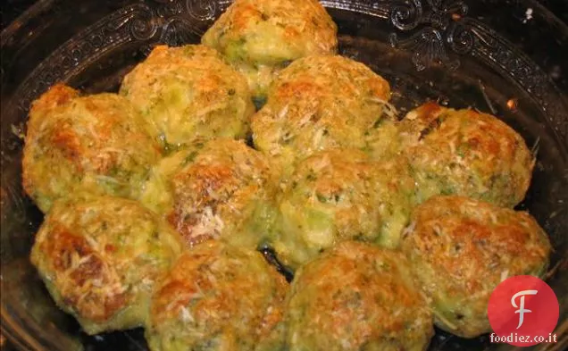 Palline di broccoli al parmigiano
