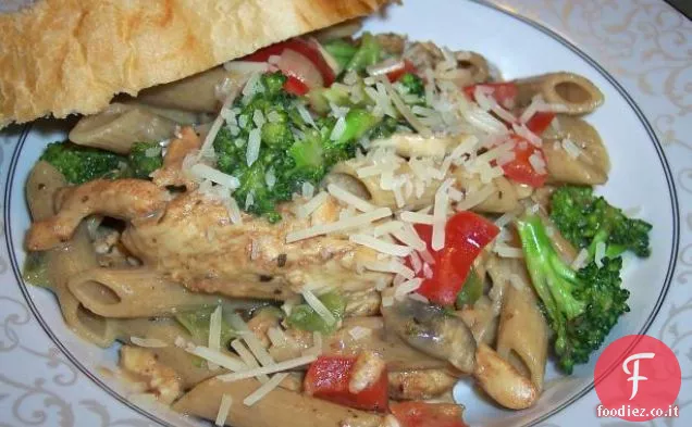 Insalata di broccoli, cavolfiori e formaggio blu