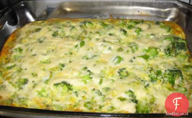 Quiche di broccoli senza crosta