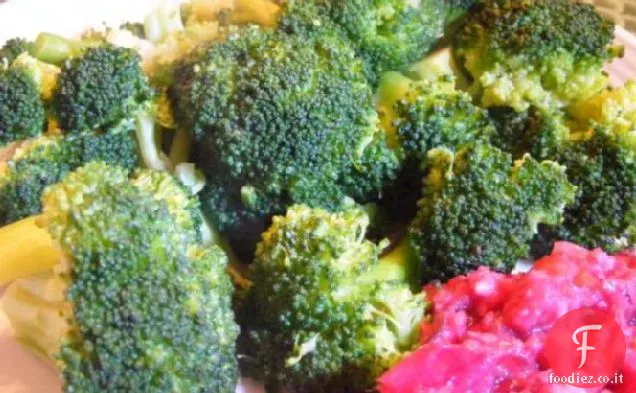 Broccoli con aglio e salsa di soia