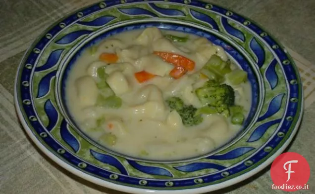 Pasta di pollo e broccoli al parmigiano