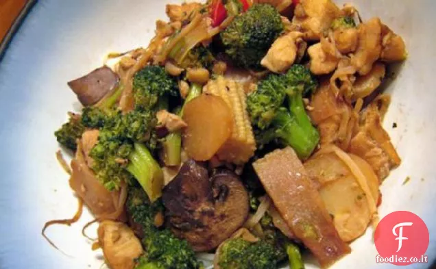 Broccoli di pollo soffriggere per 2