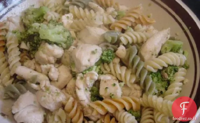 Pasta di broccoli al limone di Xakk con pollo