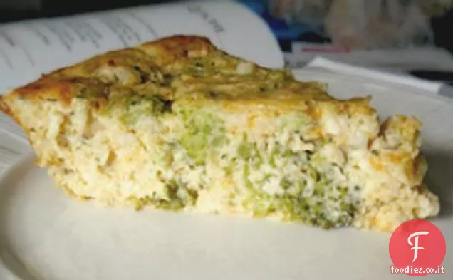 Feta senza crosta e Cheddar Quiche