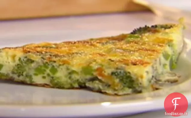 Frittata di broccoli e cheddar