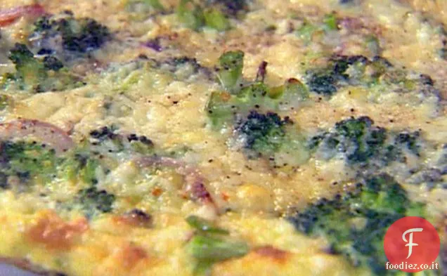 Frittata di broccoli e cheddar