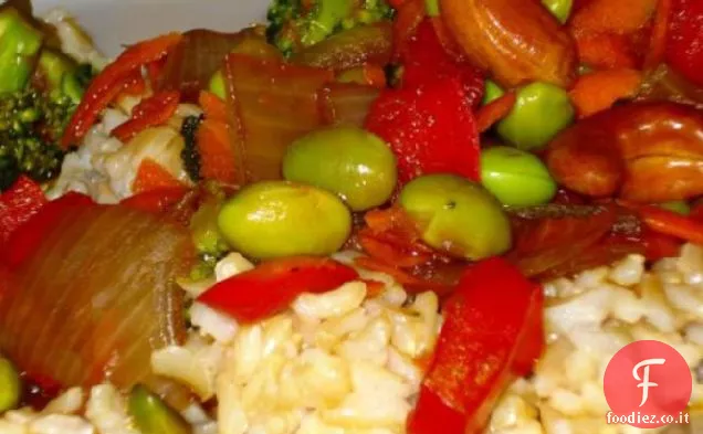 Verdure e anacardi Stir Fry