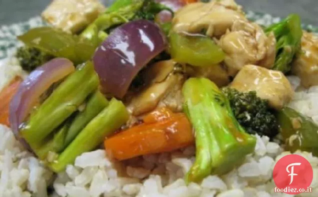 Arancia Zenzero Pollo e verdure