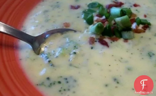 Zuppa di patate al forno caricata