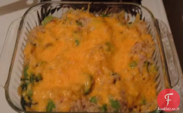 Broccoli al forno con riso