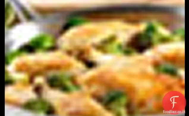 Pollo al limone con broccoli