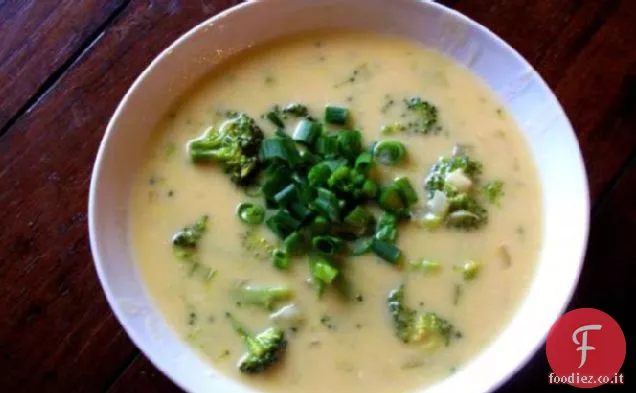 Zuppa di broccoli Cheddar