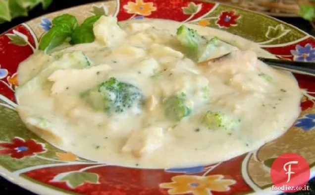 Zuppa di pollo Broccoli Alfredo