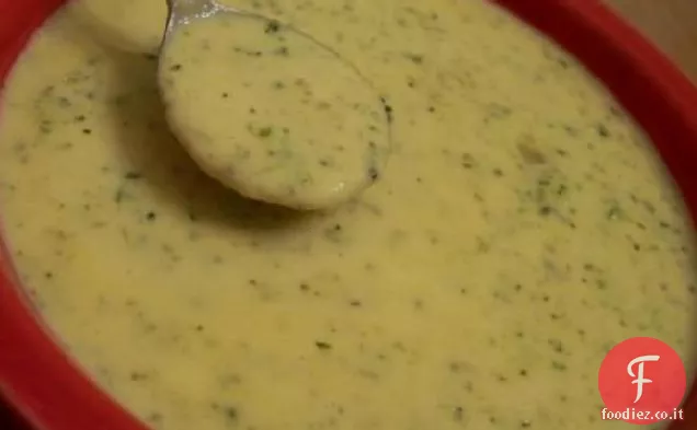 Zuppa di formaggio broccoli