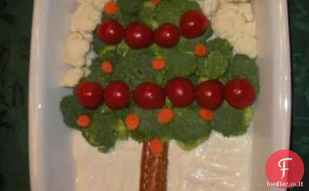 Antipasto di albero di Natale vegetale