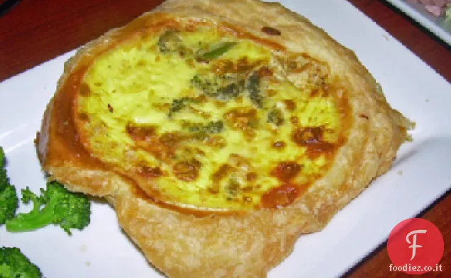 Quiche di pollo e broccoli