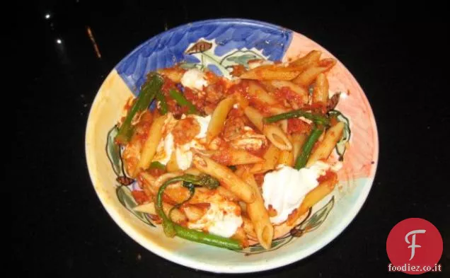 Salsiccia di Asso, Mozzarella, Broccolini e Penne