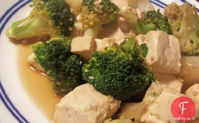 Sa Cha Tofu con broccoli e cavolfiore