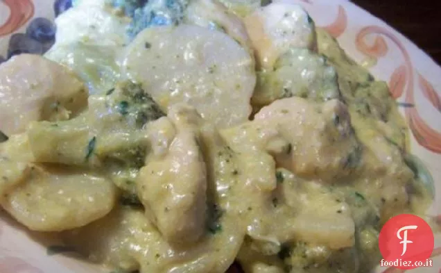 Fornello lento formaggio broccoli pollo casseruola